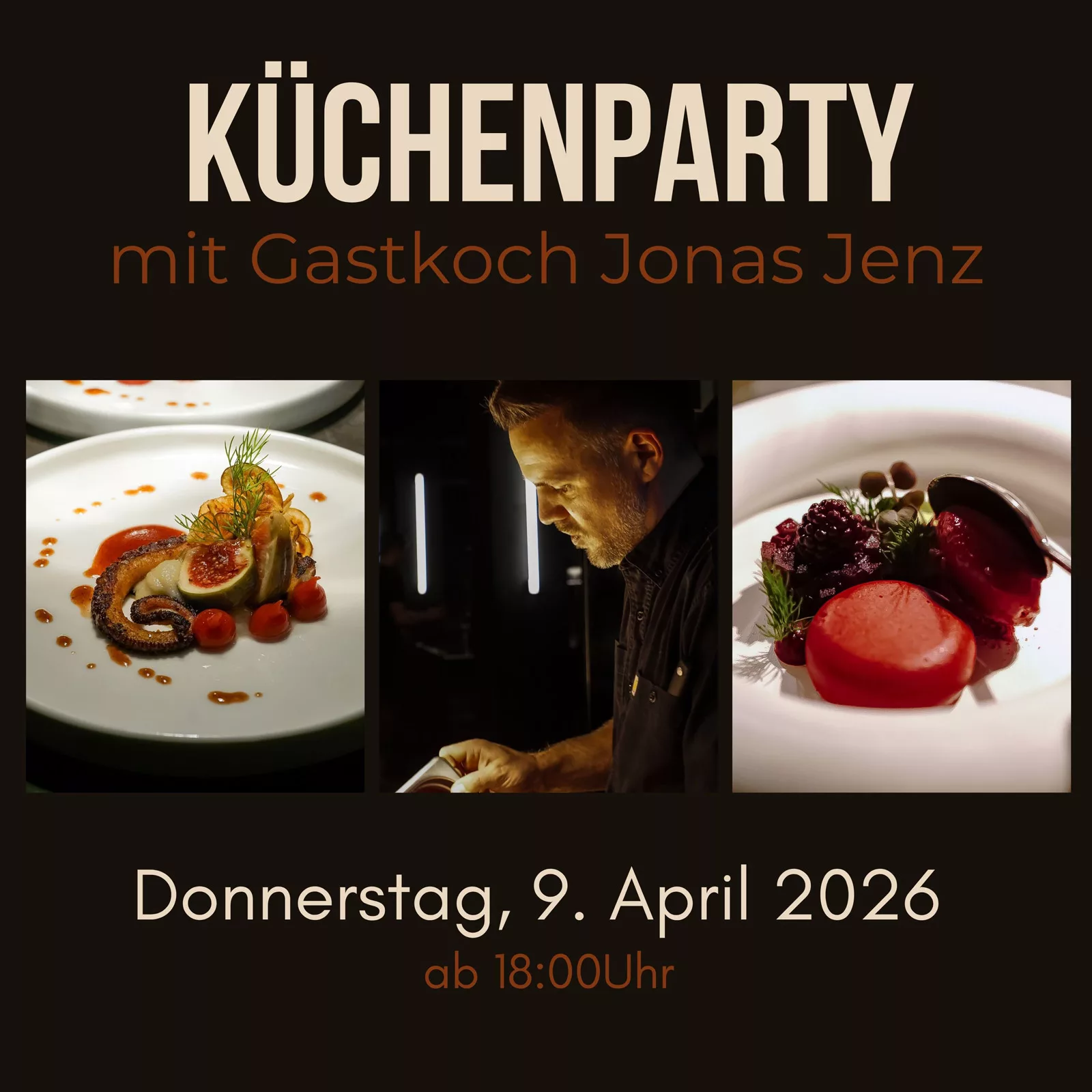 Kuechenparty mit Gastkoch Jonas Jenz